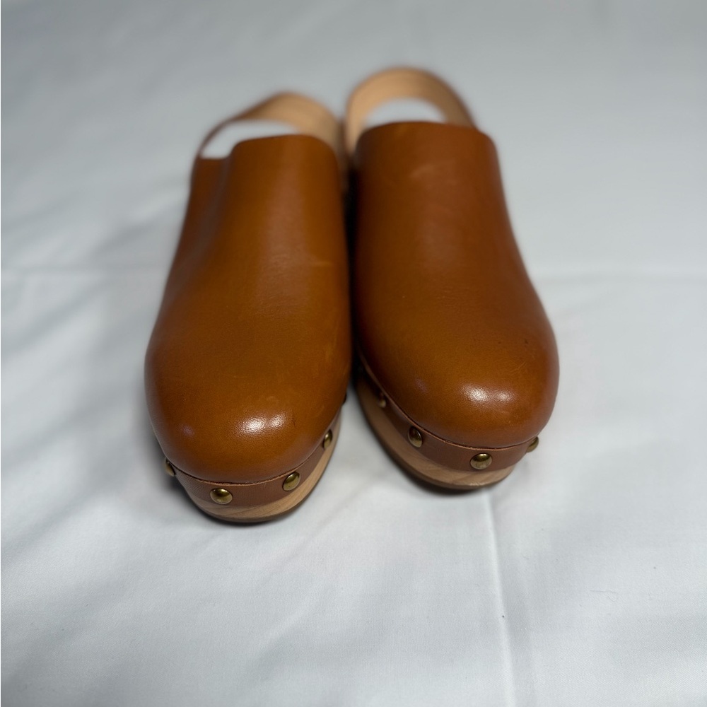 J Crew Convertible Leather Clogs, size 7.5. - Picture 2 of 7
